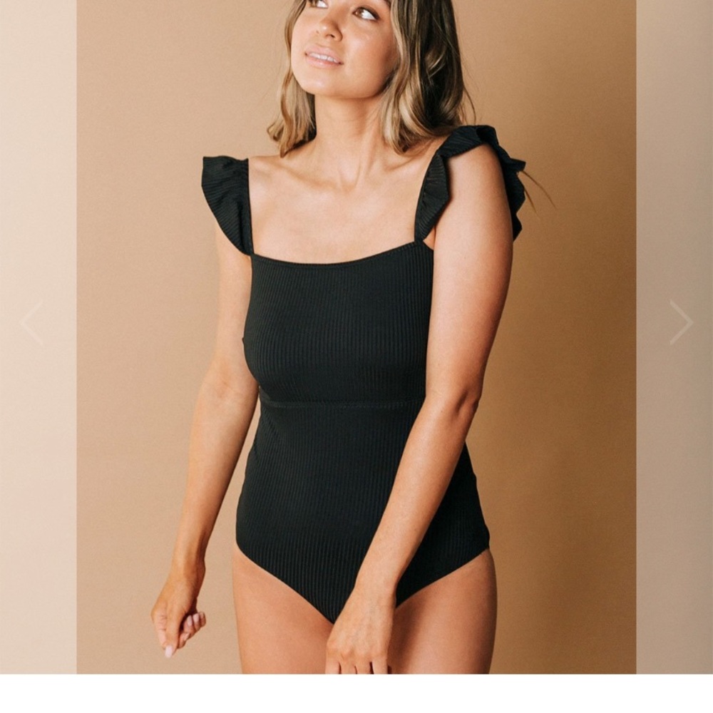 Albion fit one piece black swimsuit
